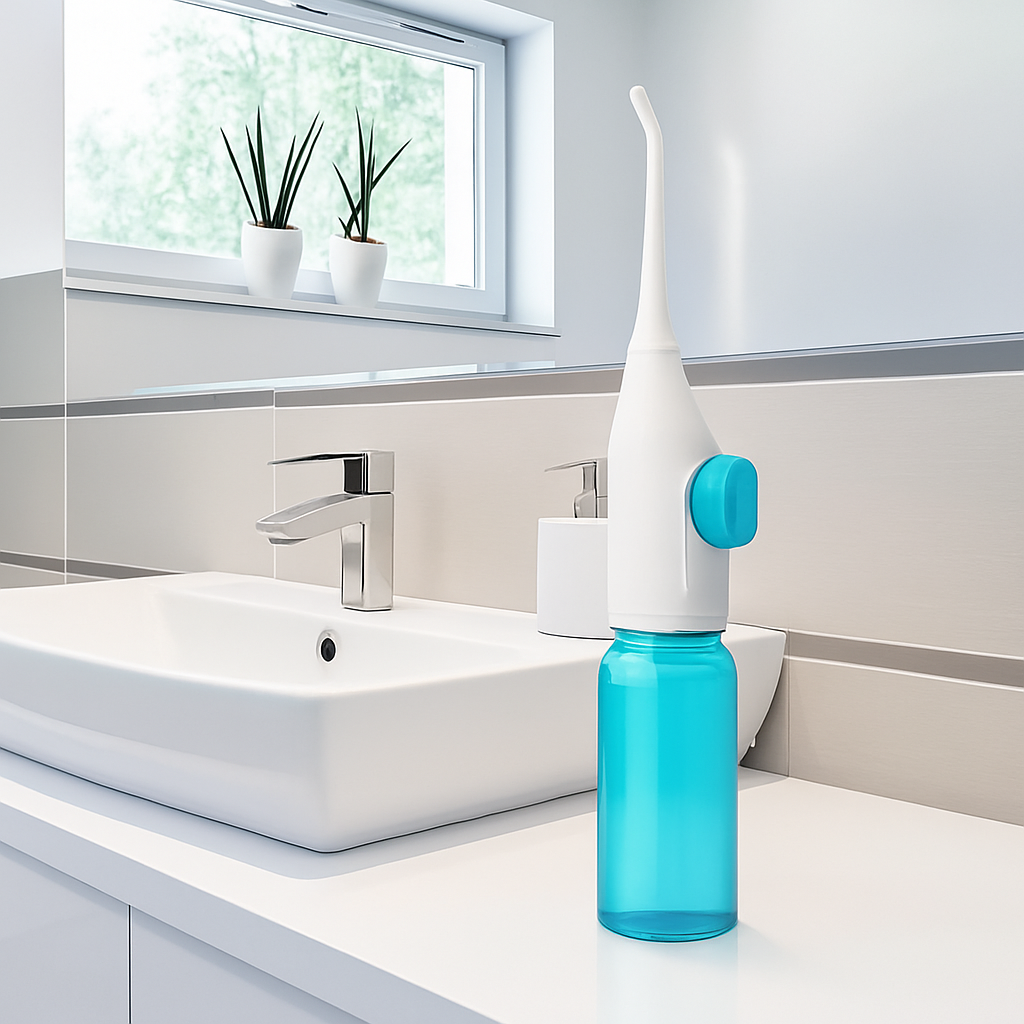 Manual Dental Water Flosser – High-Pressure Interdental Cleaning, Painless