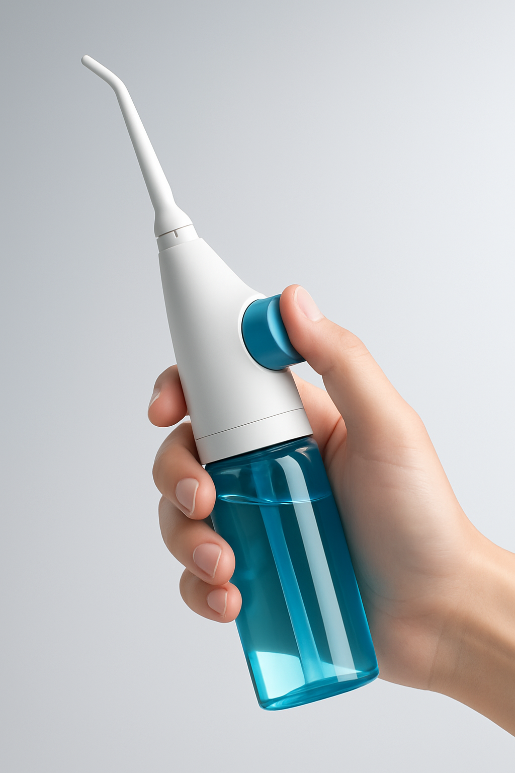 Manual Dental Water Flosser – High-Pressure Interdental Cleaning, Painless