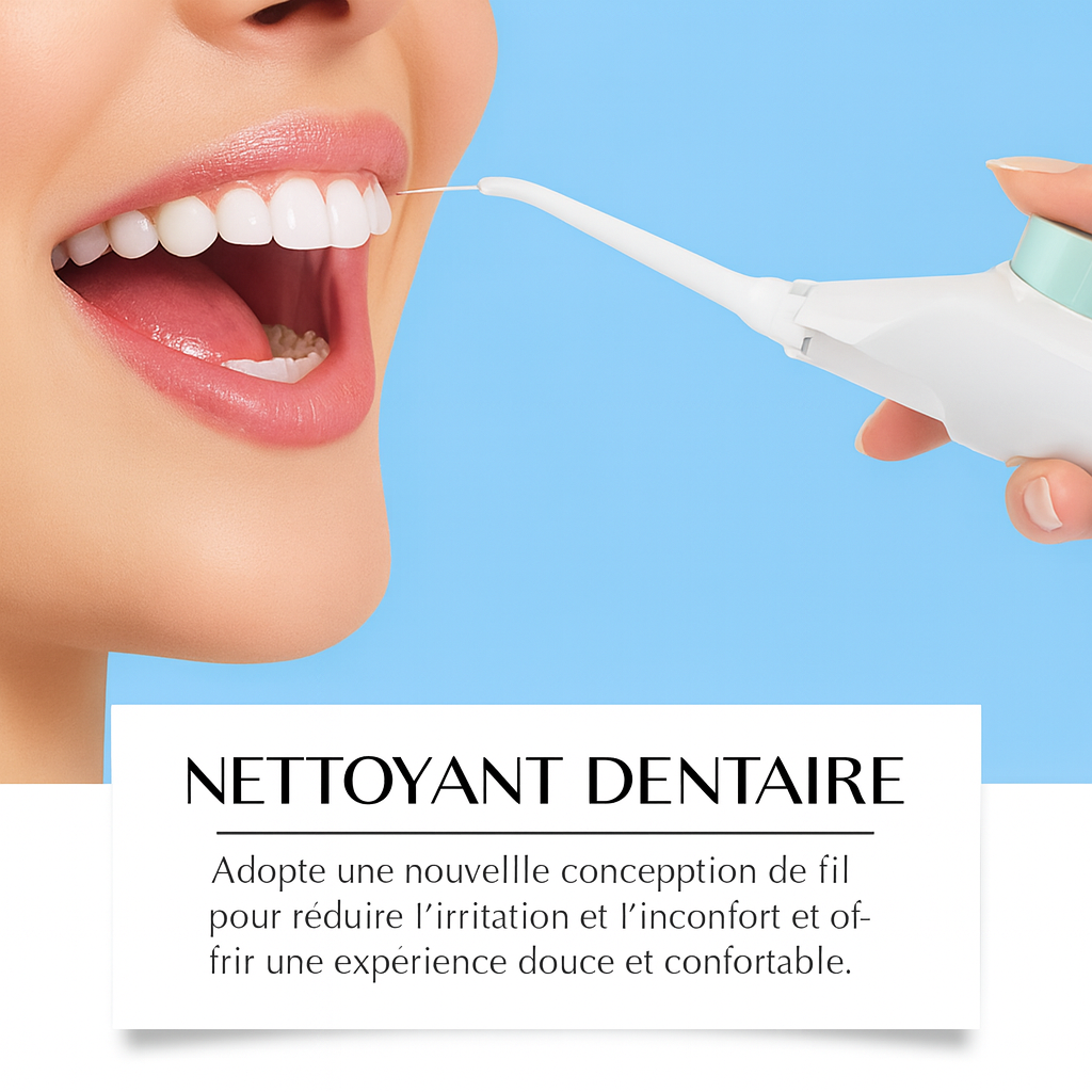 Manual Dental Water Flosser – High-Pressure Interdental Cleaning, Painless