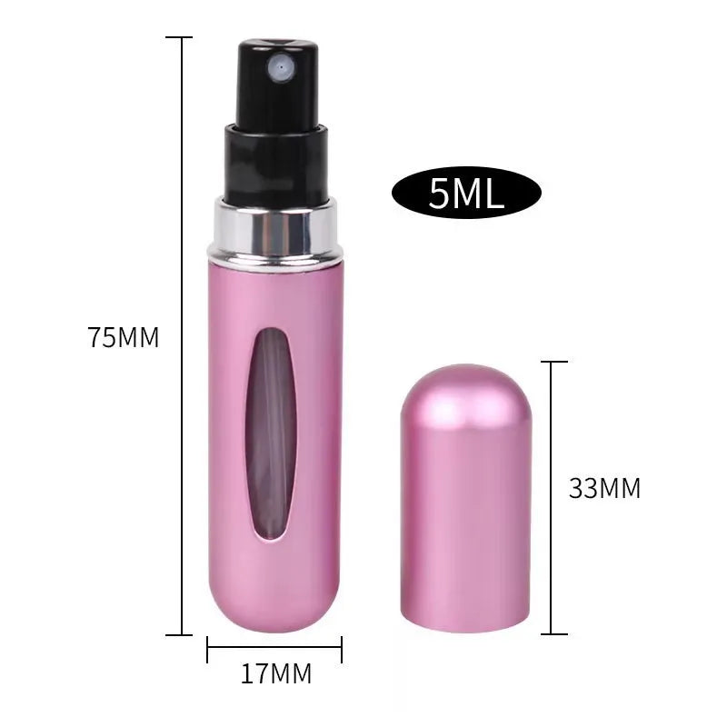 Bouteille De Recharge De Parfum De 5Ml, Mini Pot De Pulvérisation Portable Rechargeable, Pompe À Parfum, Conteneurs Cosmétiques Vides, Atomiseur Pour Outil De Voyage Chaud